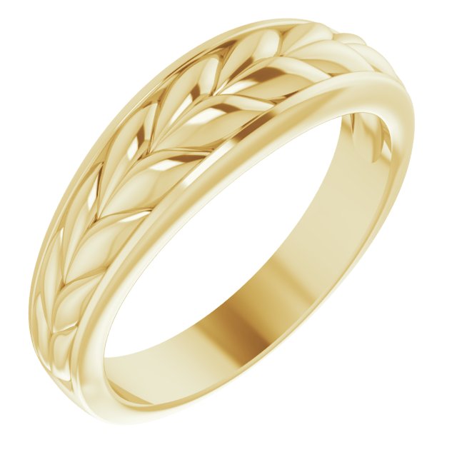 10K Yellow Braided Ring
