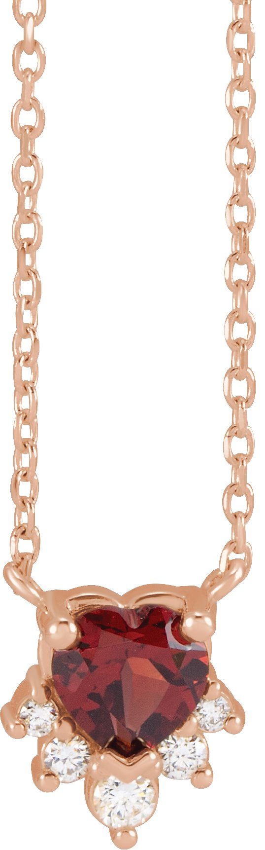 Accented Heart Necklace or Center