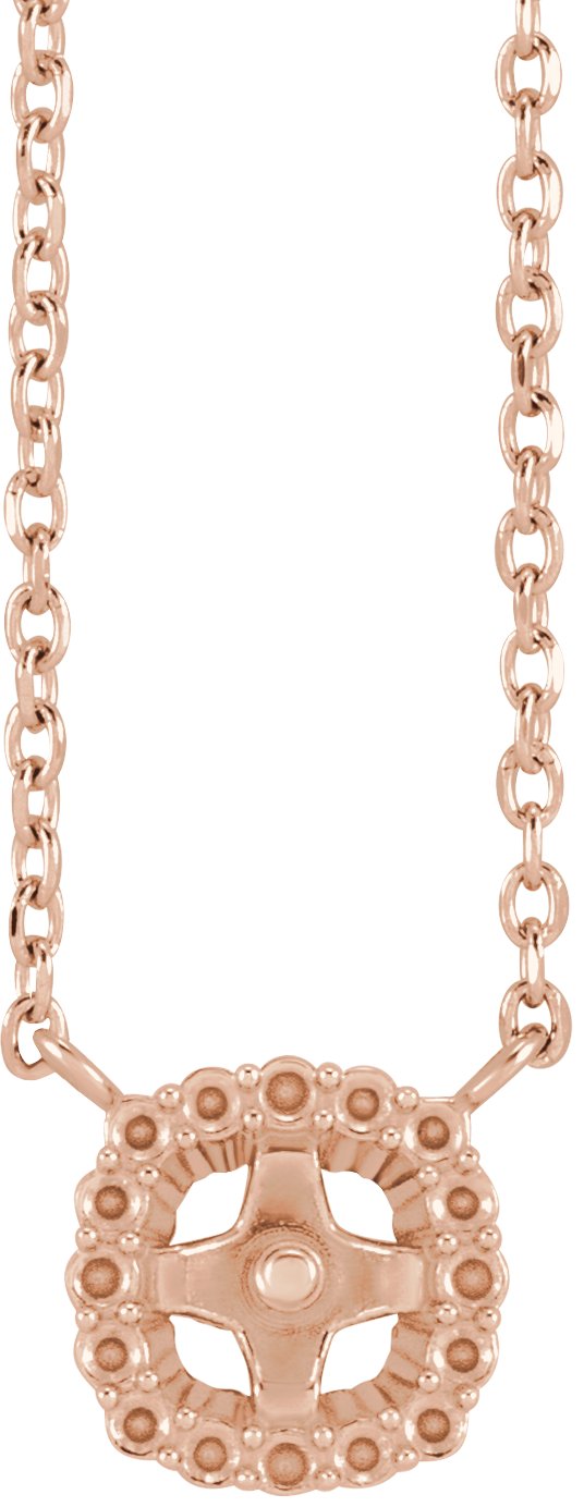 Halo-Style Pearl Necklace or Center