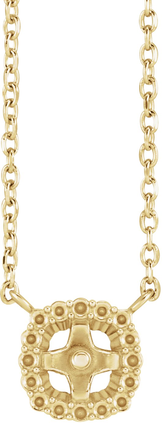Halo-Style Pearl Necklace or Center
