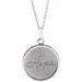 Sterling Silver Hope Engraved Disc 16-18