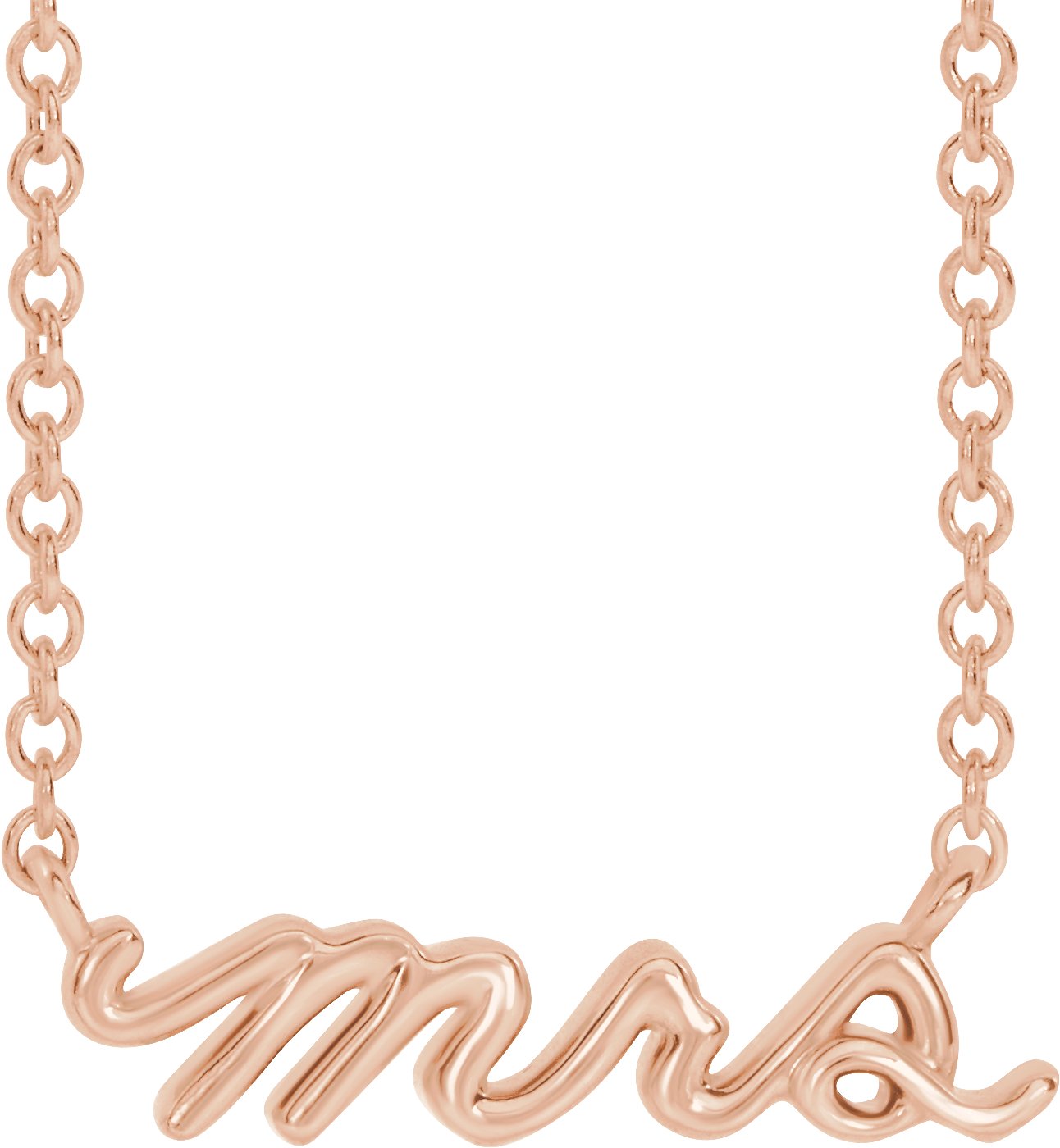 14K Rose Mrs 18" Necklace