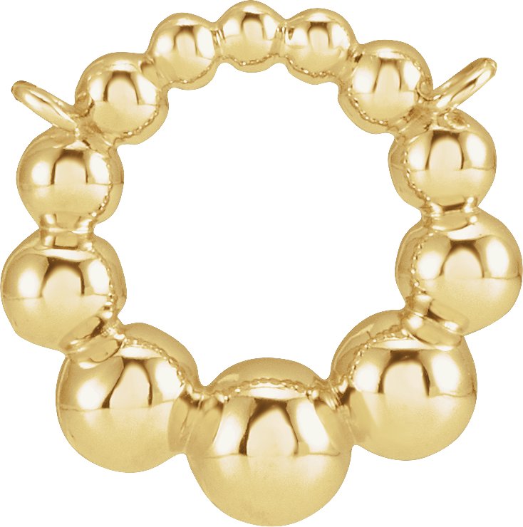 Beaded Circle Necklace or Center