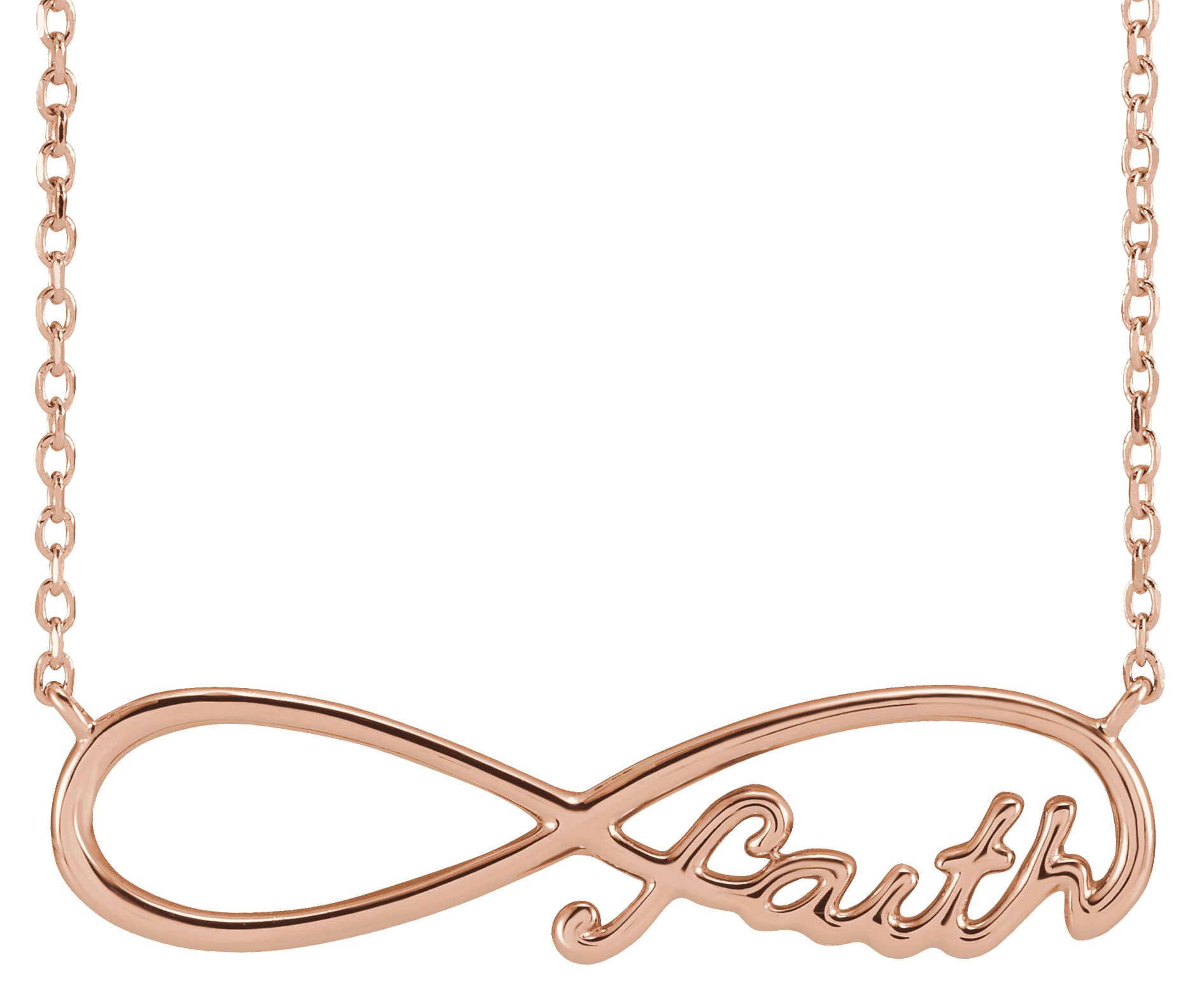 Infinity-Inspired Faith Necklace or Center