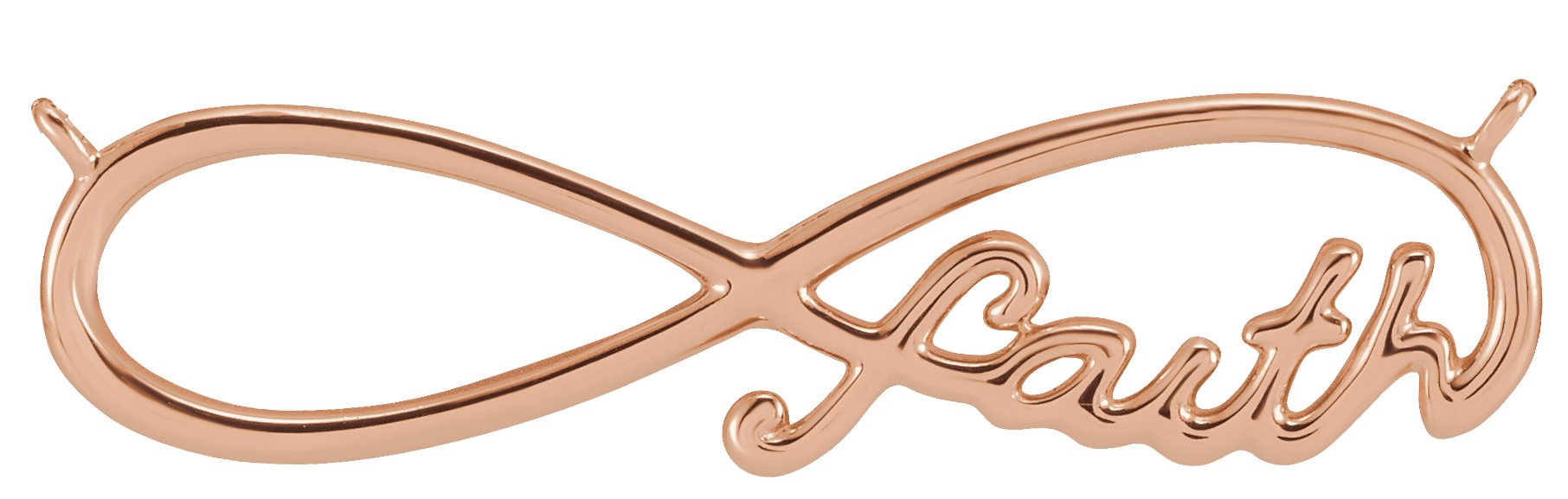 Infinity-Inspired Faith Necklace or Center