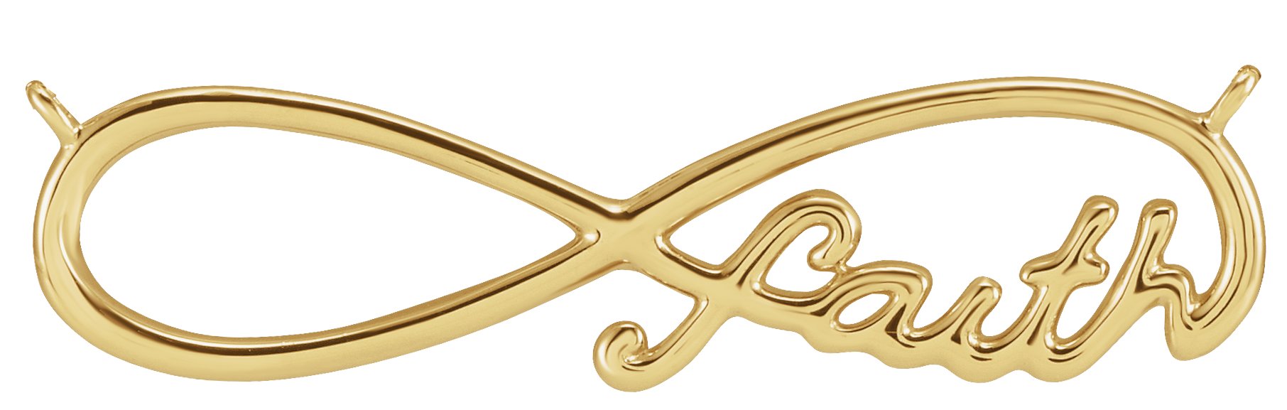 Infinity-Inspired Faith Necklace or Center