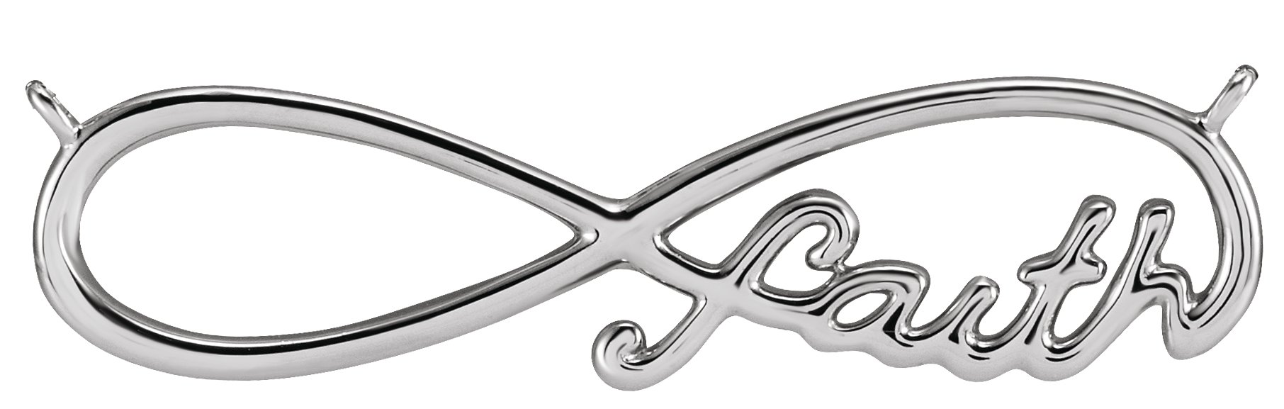 Infinity-Inspired Faith Necklace or Center