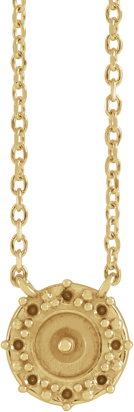 Halo-Style Pearl Necklace or Center
