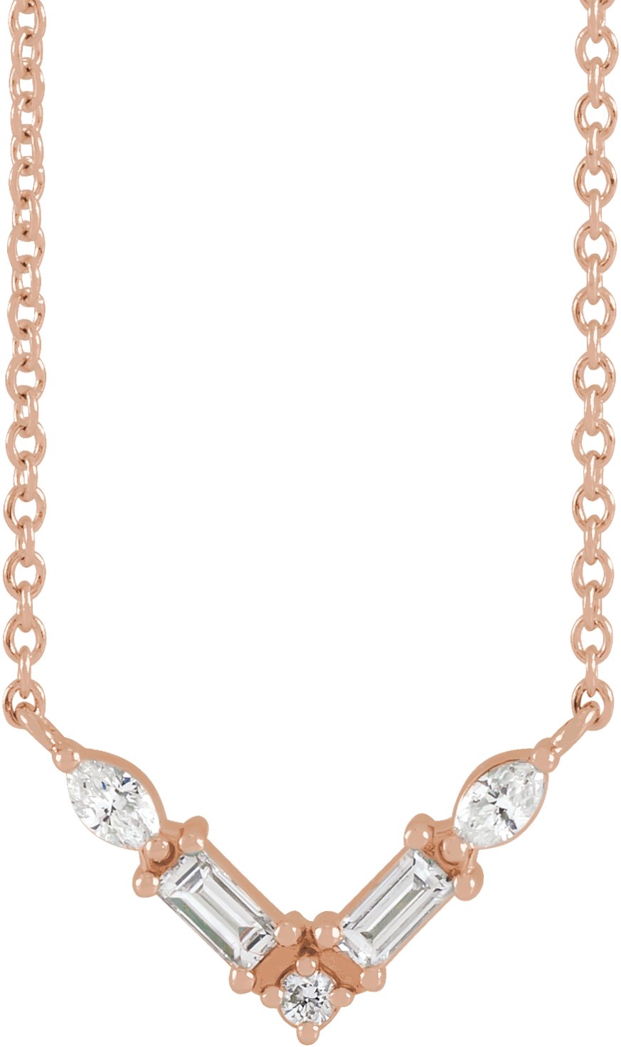 Petite V Necklace or Center