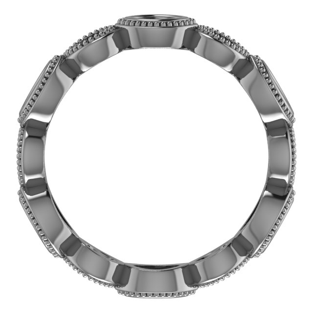 4x2 mm Straight Baguette Eternity Band Mounting view 2