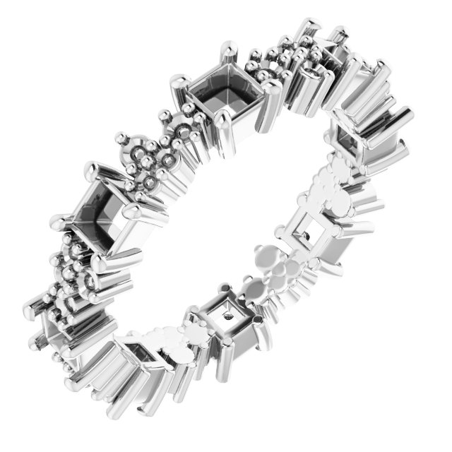 Accented Eternity Band