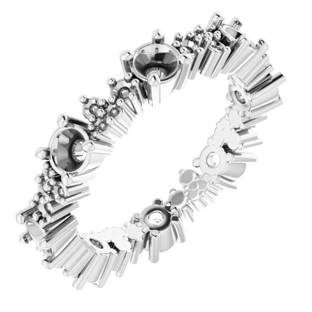 Accented Eternity Band
