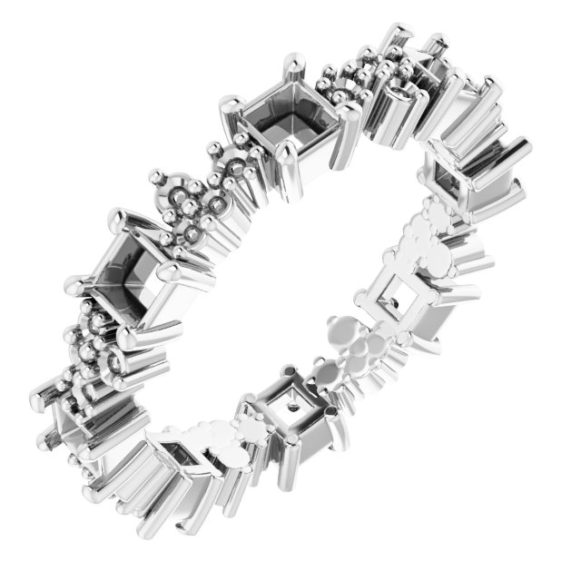 Accented Eternity Band