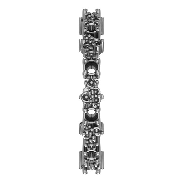 3 mm Square Eternity Band Mounting view 4