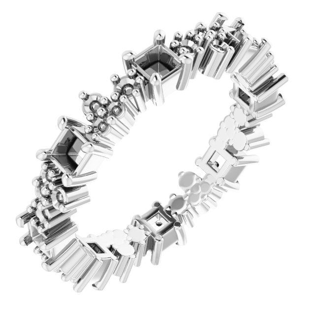Accented Eternity Band