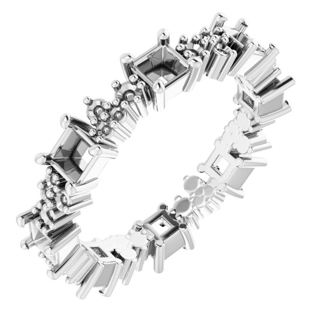 Accented Eternity Band