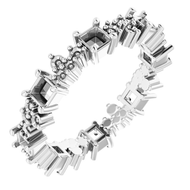 Accented Eternity Band