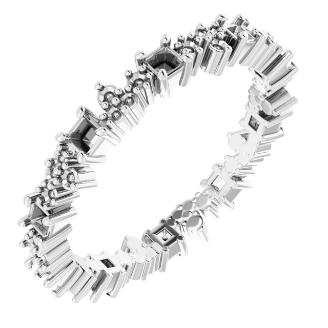 Accented Eternity Band