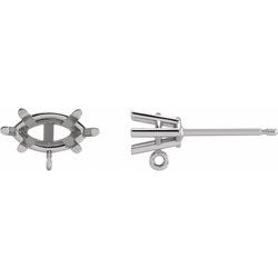 Marquise 6-Prong Earring Top