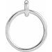 Sterling Silver 22.05x18.29 mm Circle Pendant
