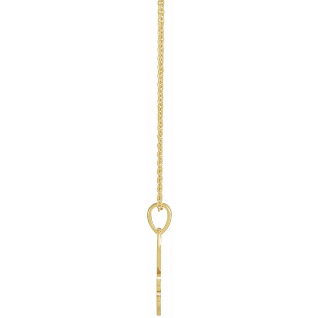 14K Yellow Petite Lotus 16-18 Necklace