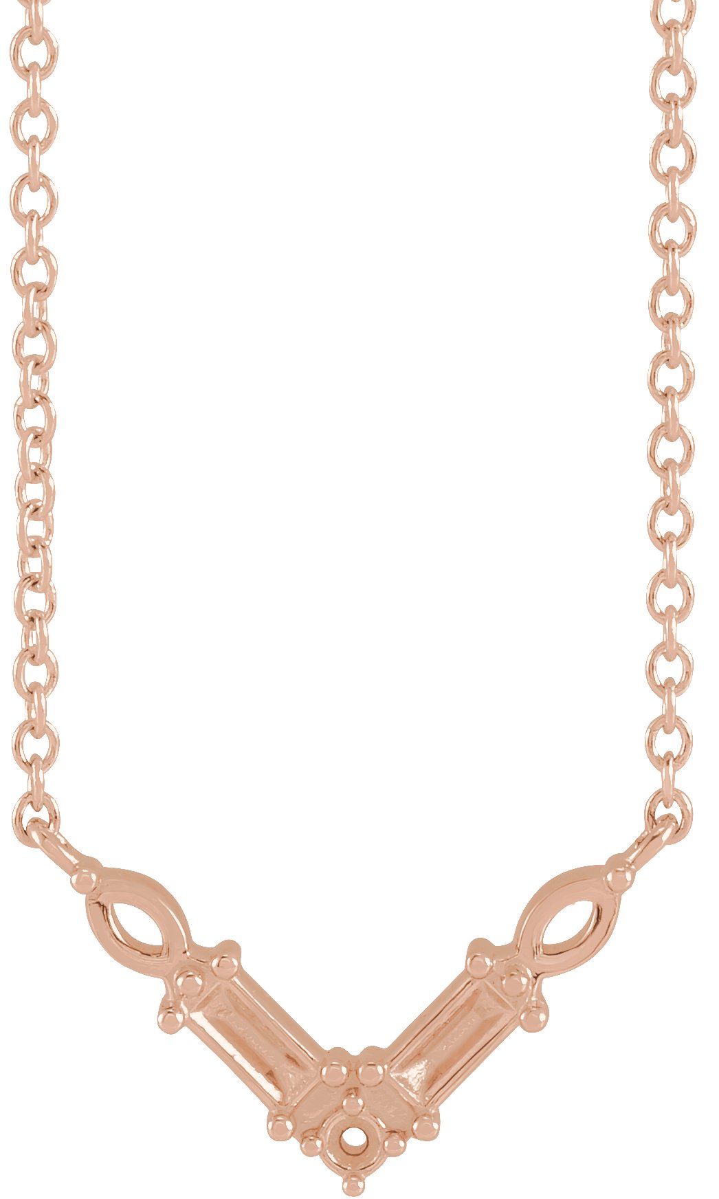 Petite V Necklace or Center