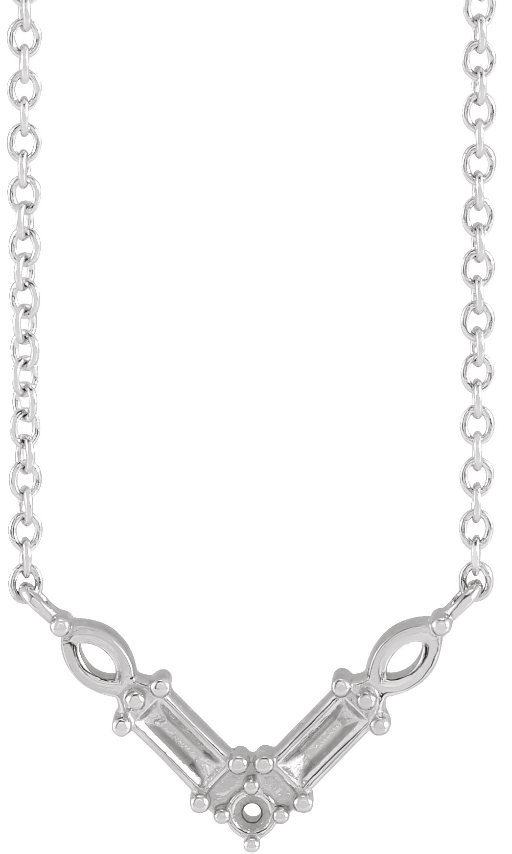 Petite V Necklace or Center