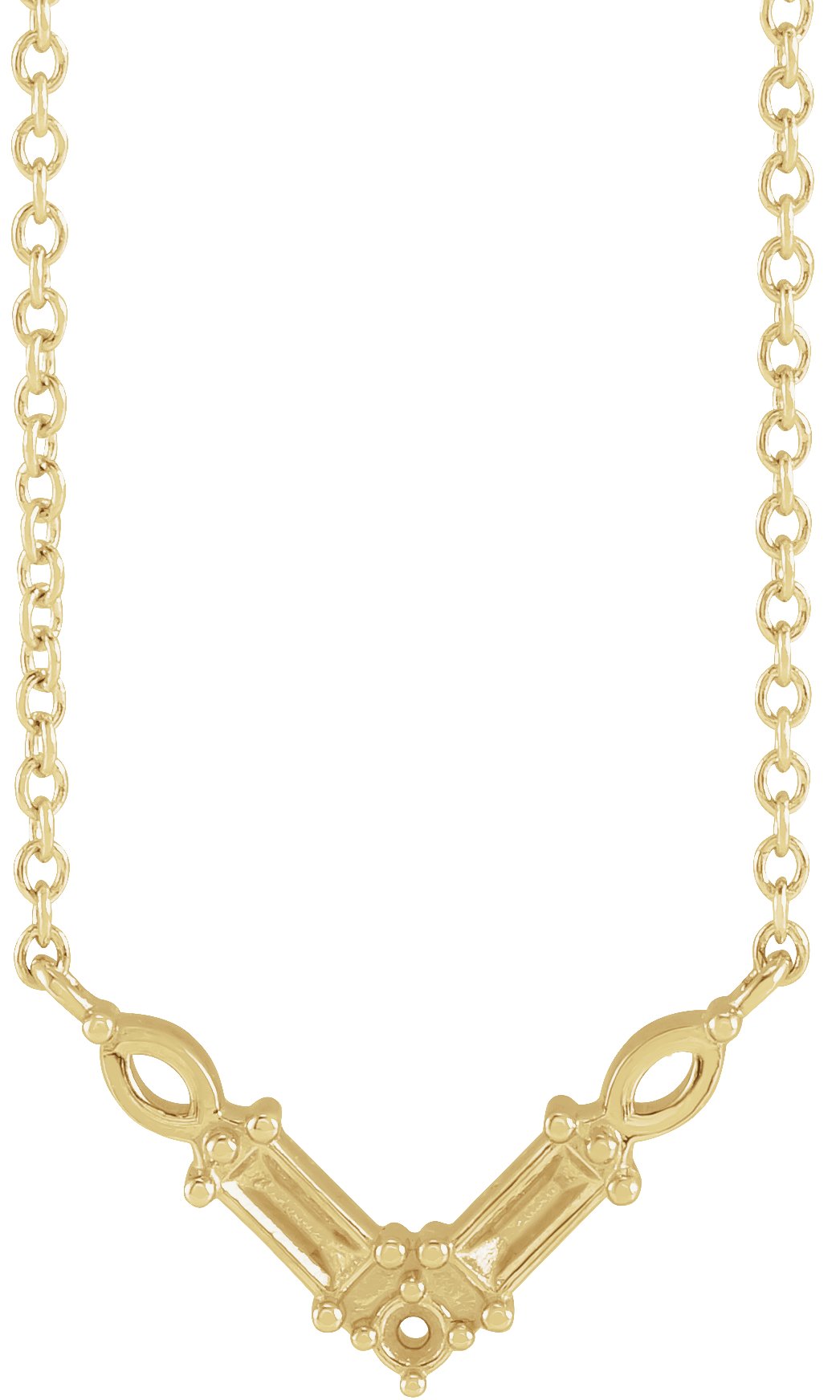 Petite V Necklace or Center