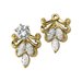 14K Yellow 3/4 CTW Diamond Earring Jackets