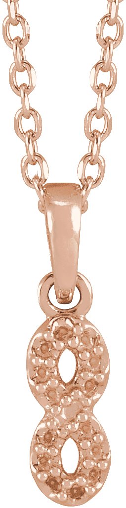 Petite Infinity Necklace or Pendant