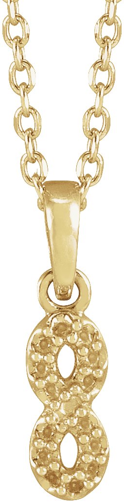Petite Infinity Necklace or Pendant