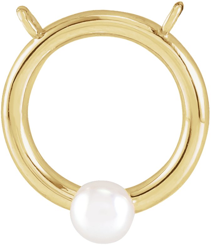Pearl Circle Necklace or Center