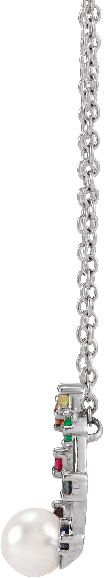 Alternative view of Hold You Forever® Rainbow Baby Necklace or Center