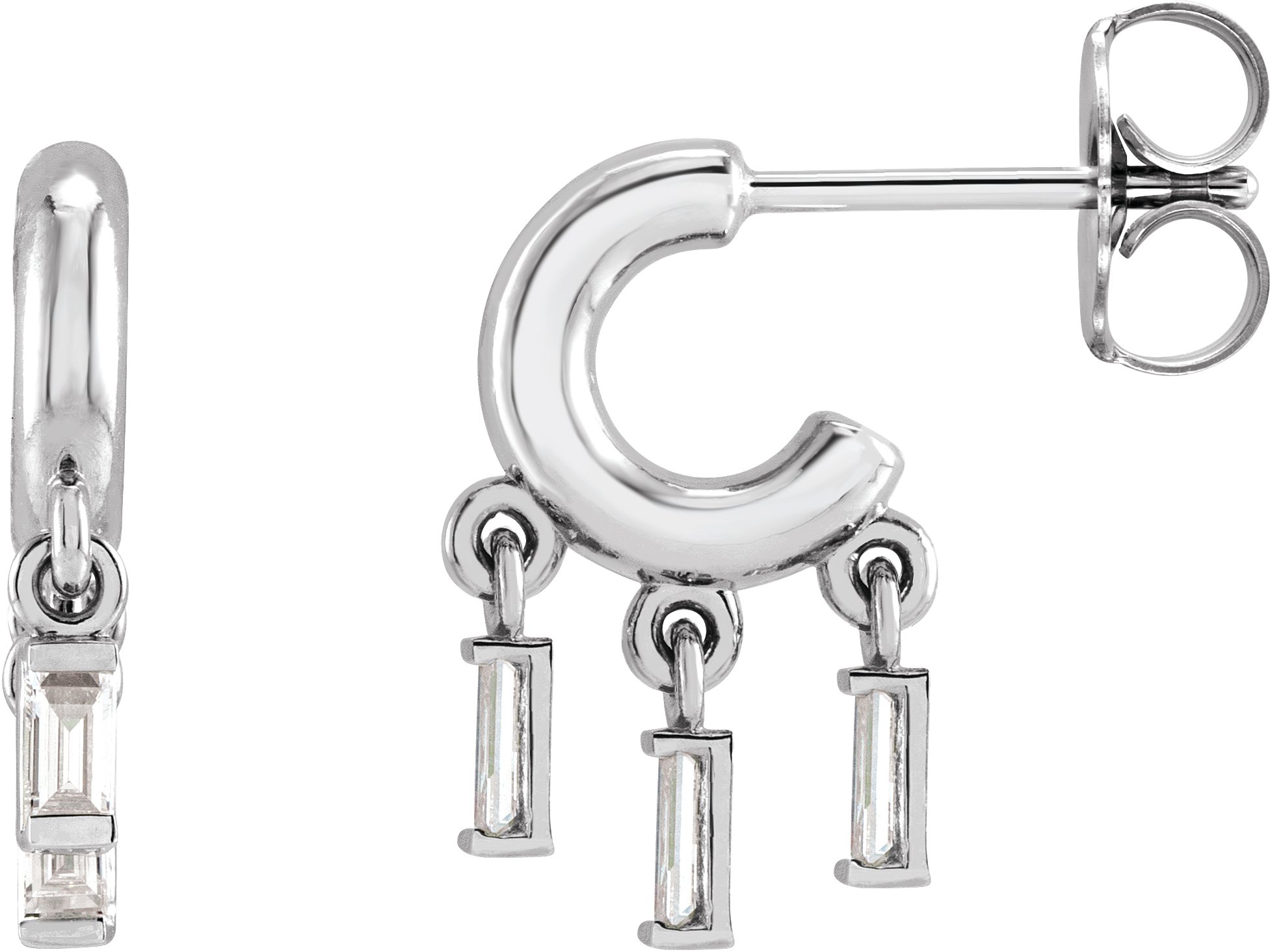 Fringe Hoop Earrings