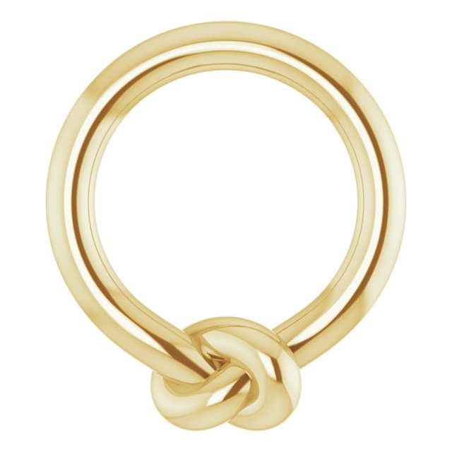 14K Yellow 11.46x10.1 mm Circle Knot Pendant