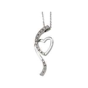 Diamond Heart Pendant .08 CTW Ref 958681