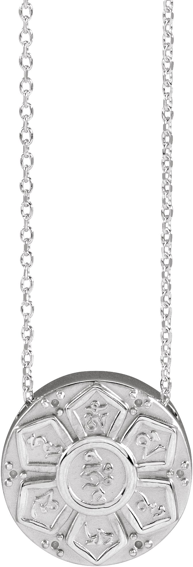 Accented Mantra Necklace or Pendant
