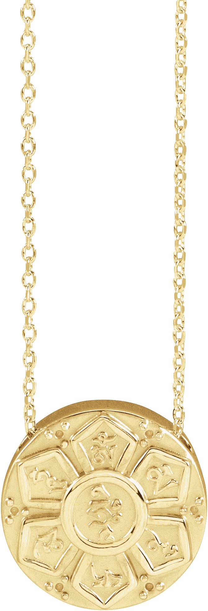 Accented Mantra Necklace or Pendant
