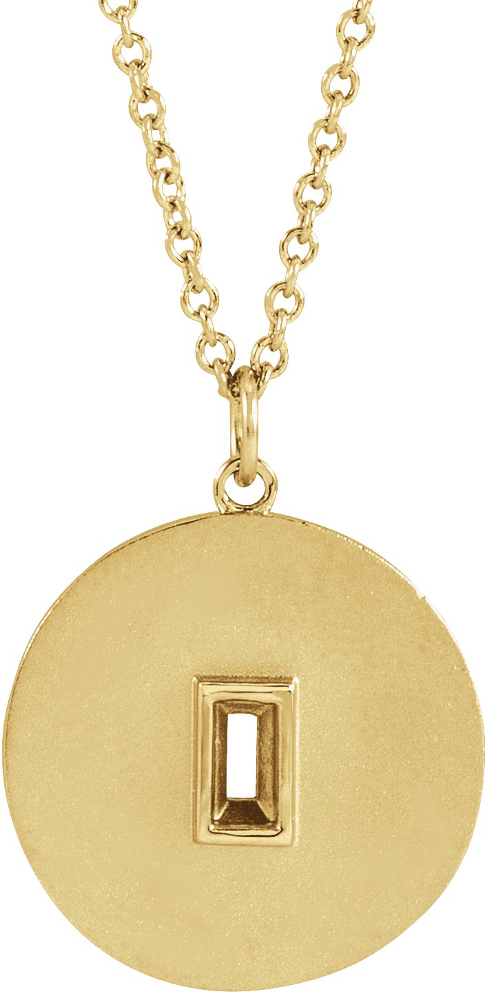 Accented Disc Necklace or Pendant
