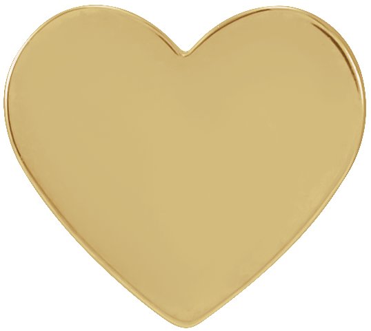 Engravable Heart Trim