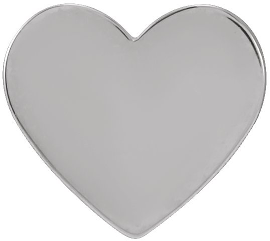 Engravable Heart Trim