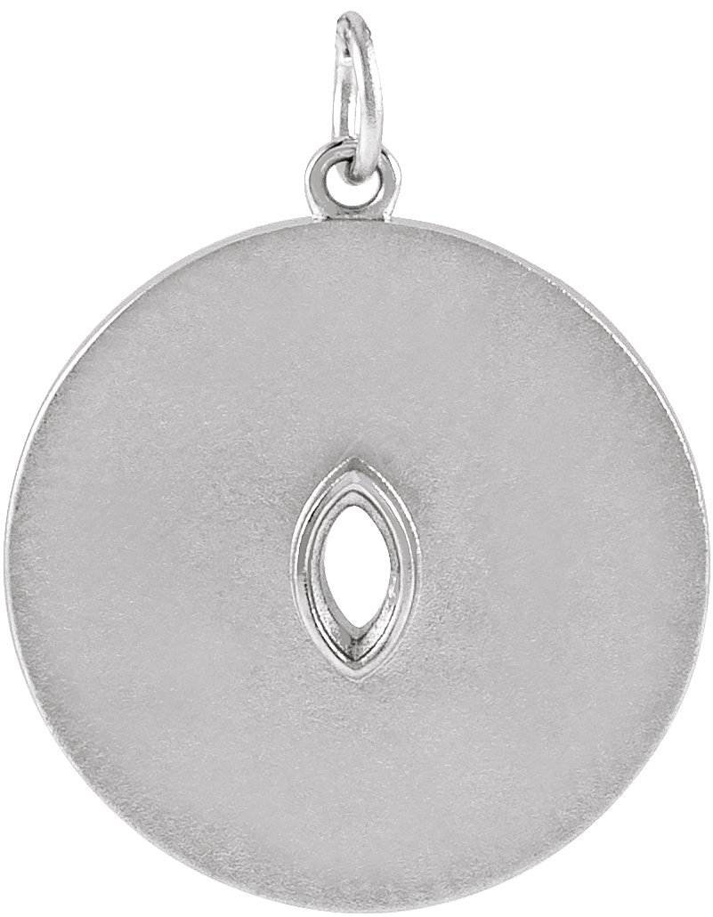 Accented Disc Necklace or Pendant