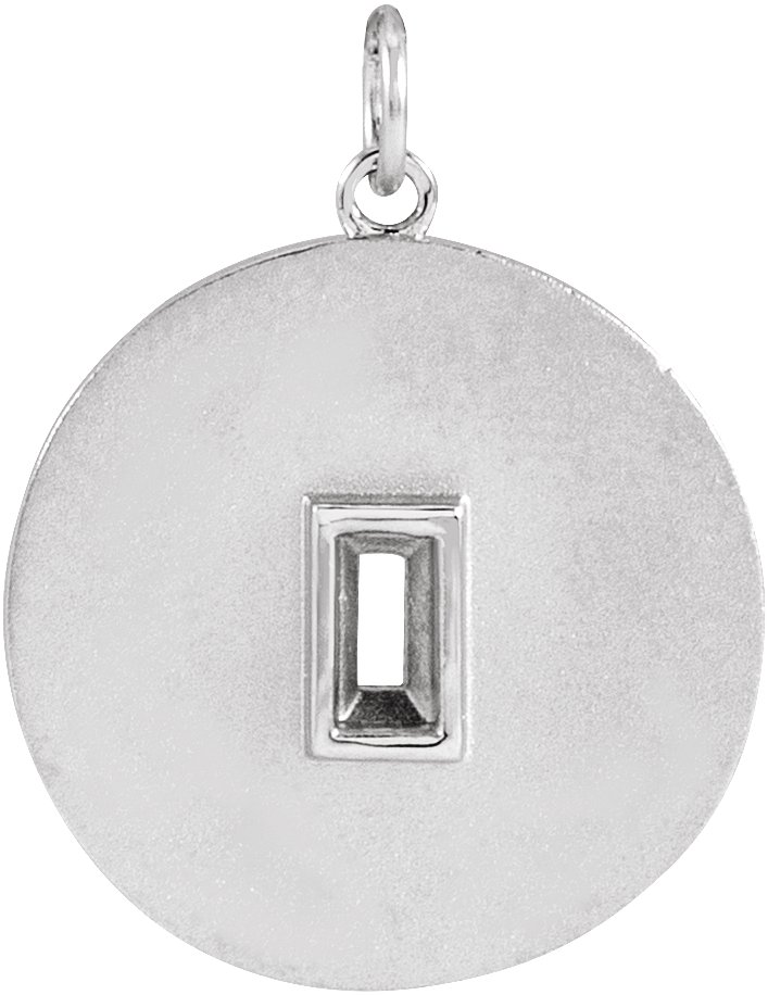 Accented Disc Necklace or Pendant