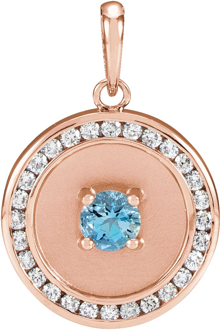 Accented Disc Necklace or Pendant