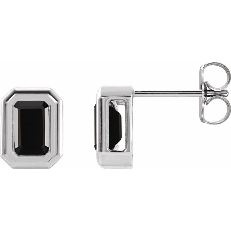 Emerald Solitaire Earrings