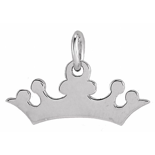 Platinum Crown Pendant