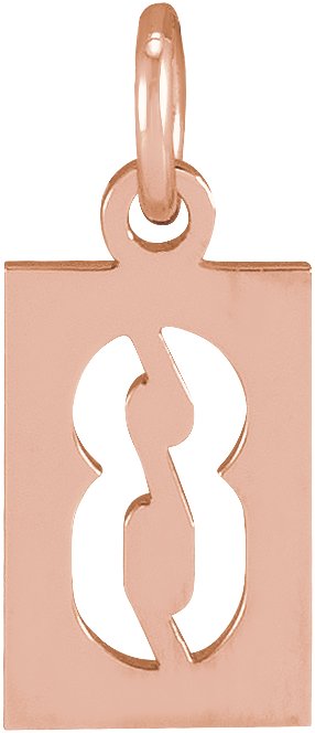 Pierced Numeral Necklace or Pendant