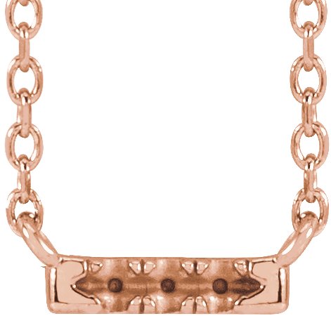 French-Set Bar Necklace or Center