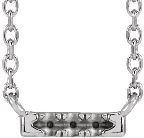 French-Set Bar Necklace or Center