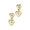 Heart Links Diamond Dangle Earrings .33 CTW Ref 230890